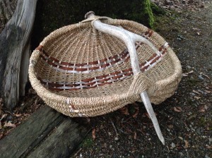 Elk Antler Ribbed Basket/the Basket Case