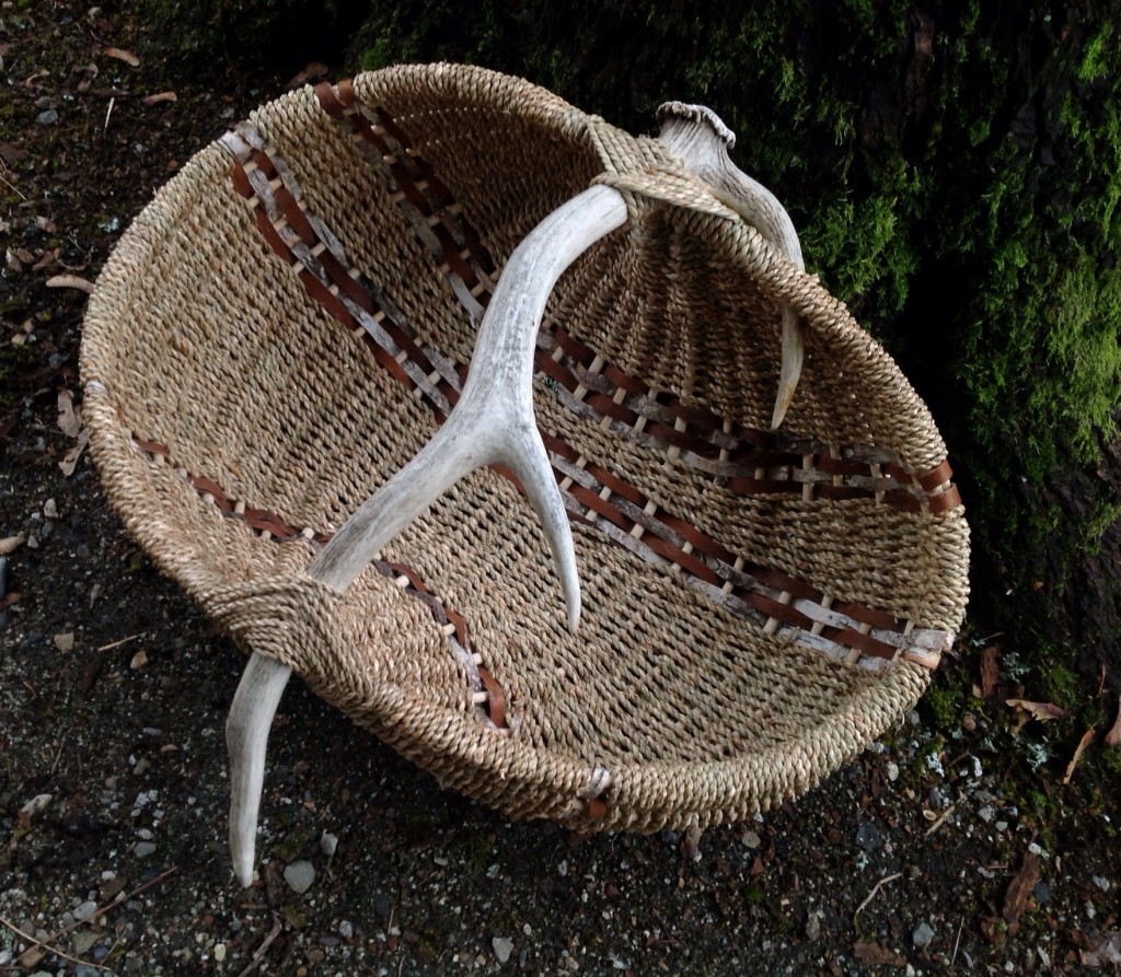 Elk Antler Ribbed Basket/the Basket Case